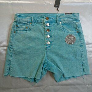 Tractr Raw Edge High Rise Denims Shorts - 0/25W